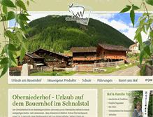 Tablet Screenshot of oberniederhof.com